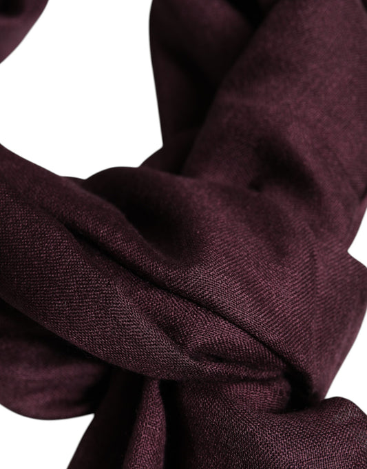 Maroon Cashmere Neck Warmer Wrap Shawl Scarf