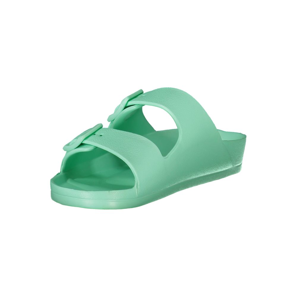 Green Plastic Women Sandal