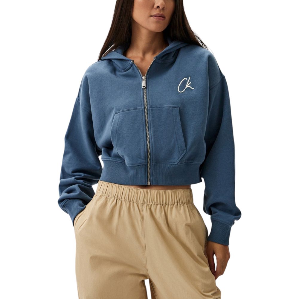 Light Blue Cotton Hoody
