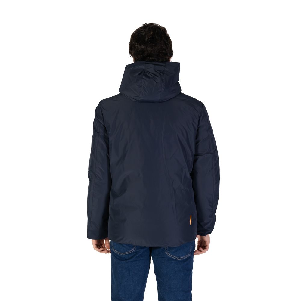Blue Polyester Jackets & Coat