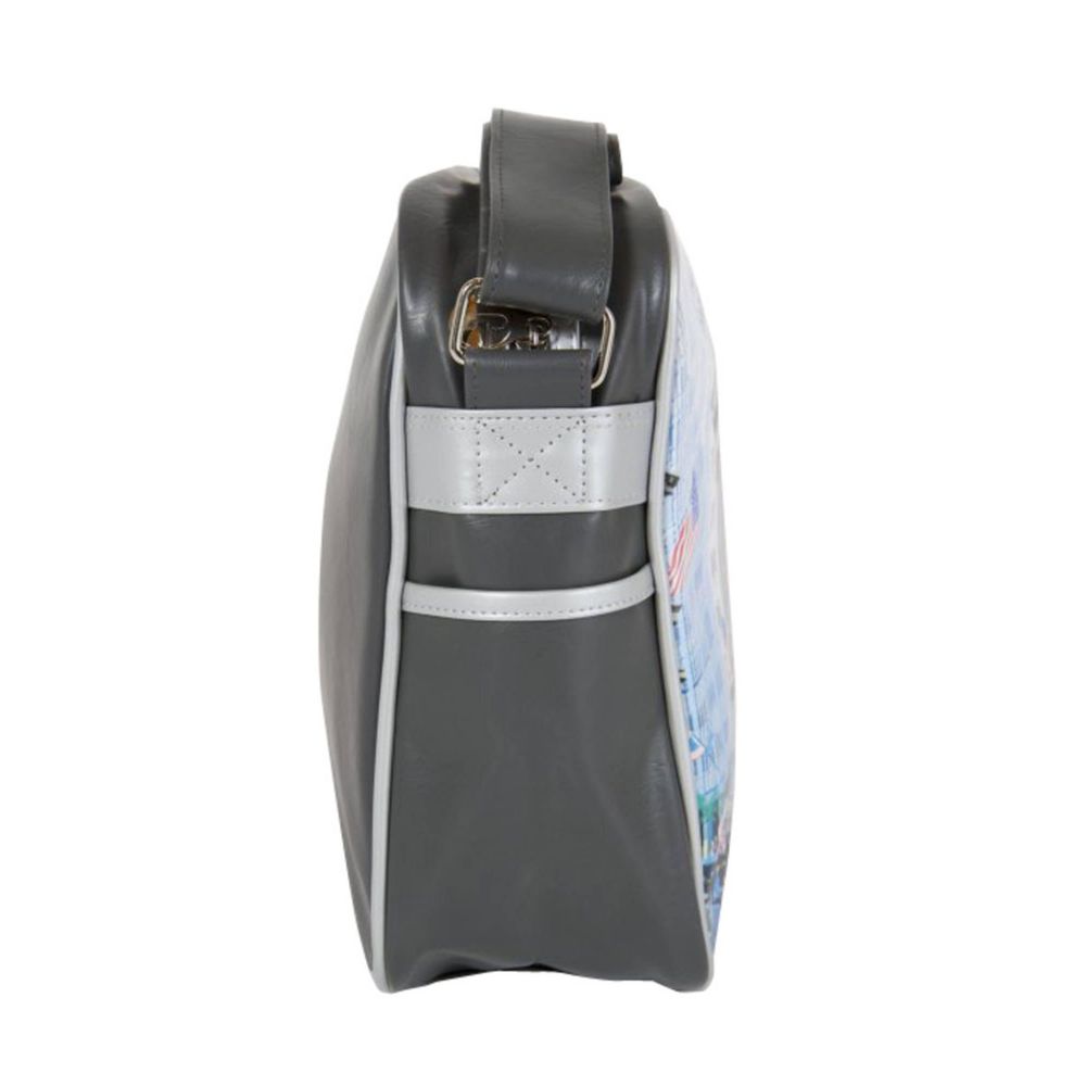 Grigio Synthetic Women Handbag