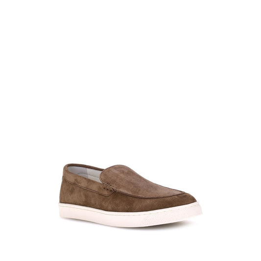 Brown Calf Leather Bos Taurus Low Top Sneakers