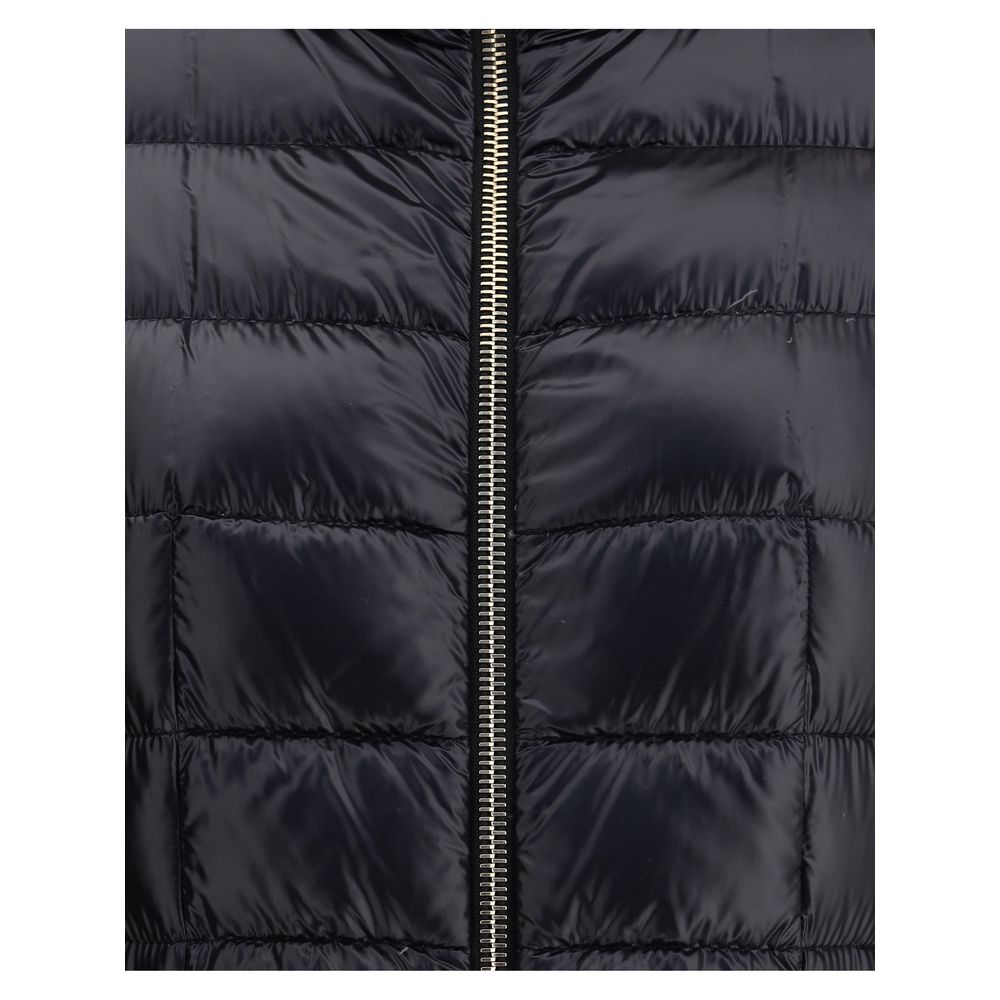 Black Polyamide Full-Length Jacket