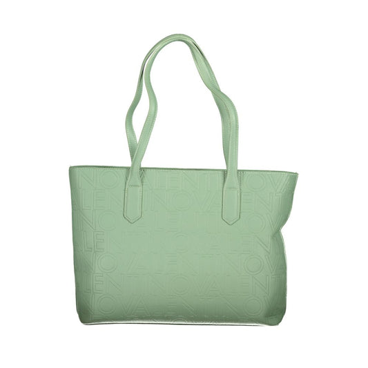 Green Polyurethane Women's Handbag