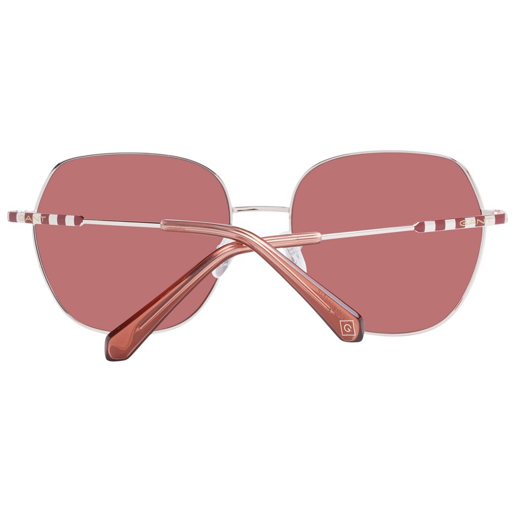 Rose Gold Metal Sunglasses