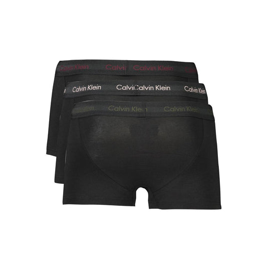 Black Cotton Men Boxer