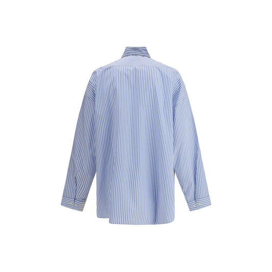 Light Blue Cotton Pattern Shirt