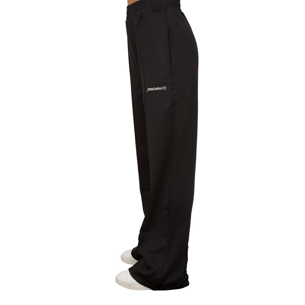 Black Polyester Jeans & Pant