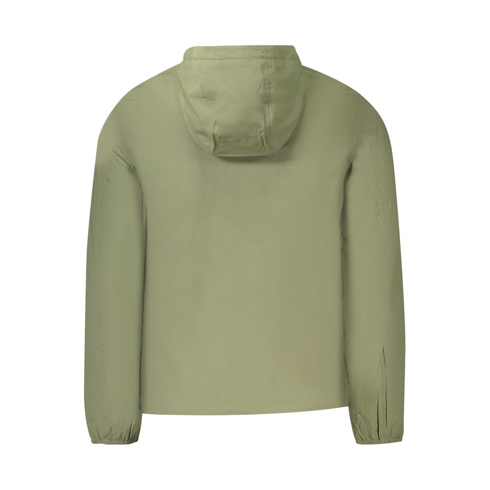 Green Nylon Men Jacket