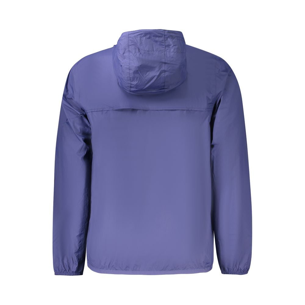 Blue Polyamide Men Jacket