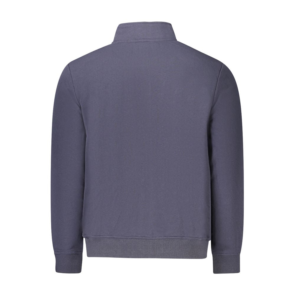 Blue Cotton Men Sweater