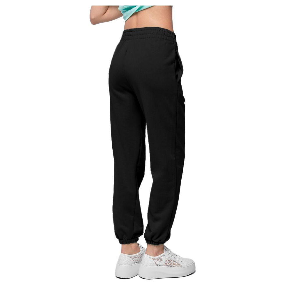 Black Cotton Jeans & Pant