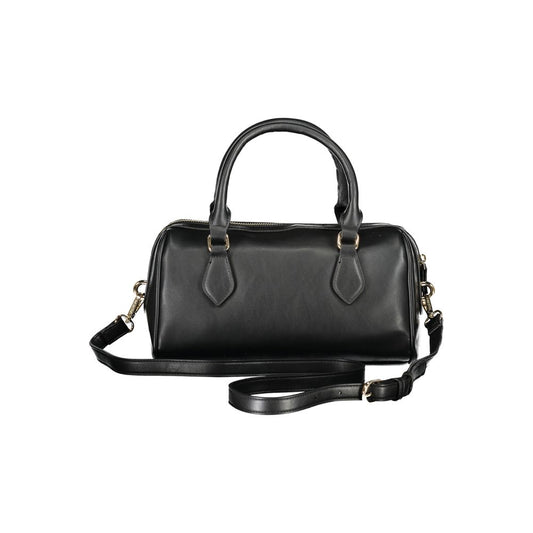 "Nero Poliuretano Woman Handbag"