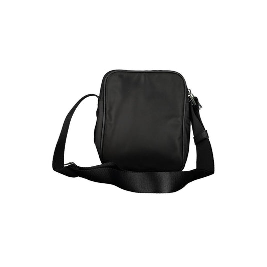 Black Polyester Men's Shoulder Bag