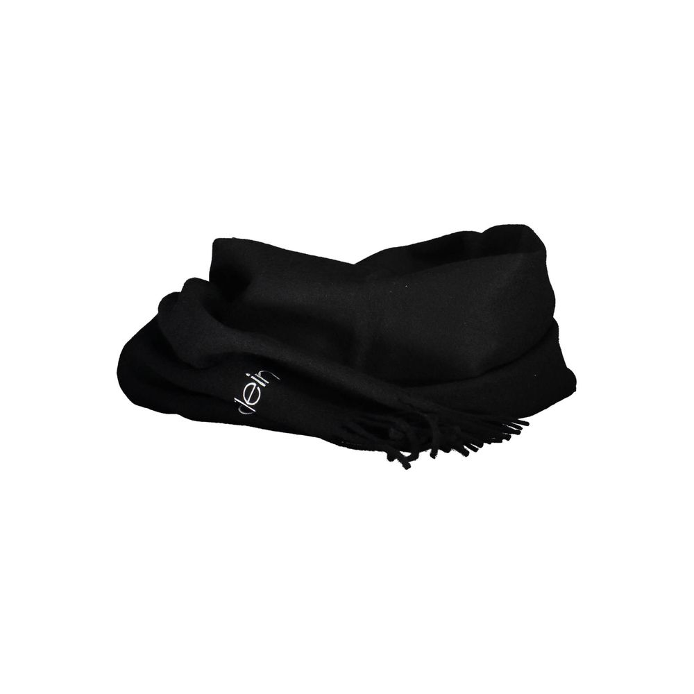 Black Polyester Scarf