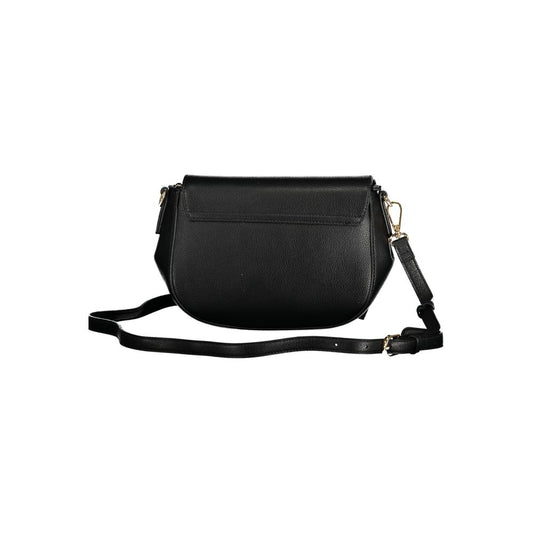 Nero Polyurethane Women Handbag