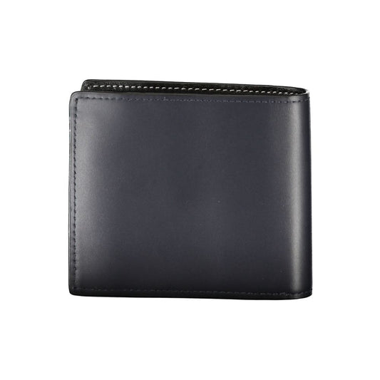 Blue Leather Men Wallet