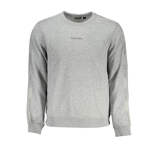 Gray Polyester Men Sweater