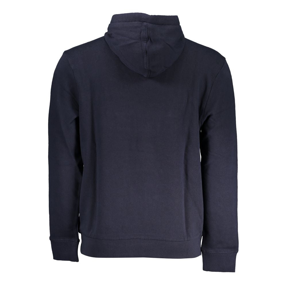 Blue Cotton Men Sweater