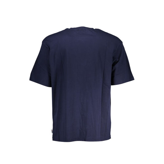 Blue Cotton Men's T-Shirt