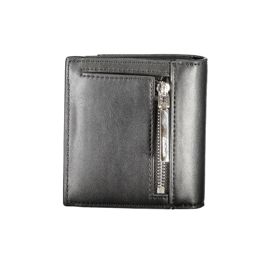 Black Polyurethane Women Wallet