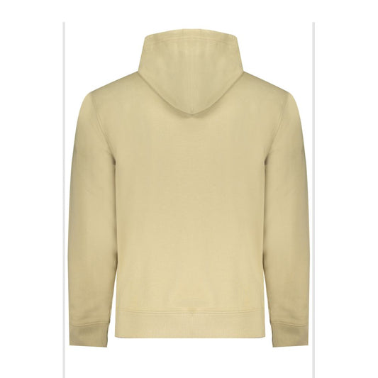 Beige Cotton Men Sweatshirt