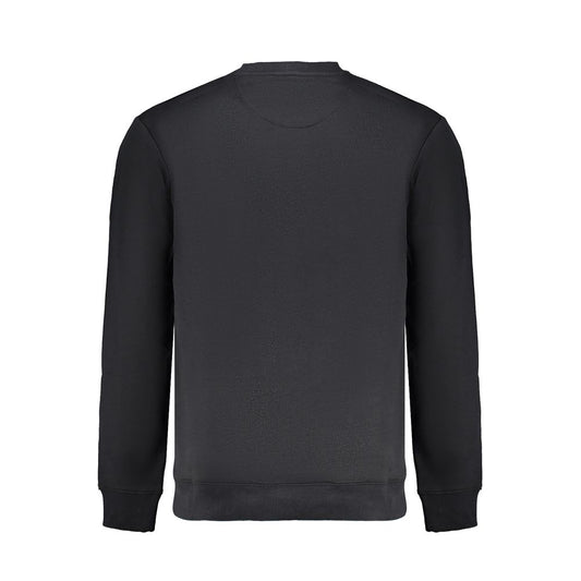 Black Cotton Men's Sweatshirt