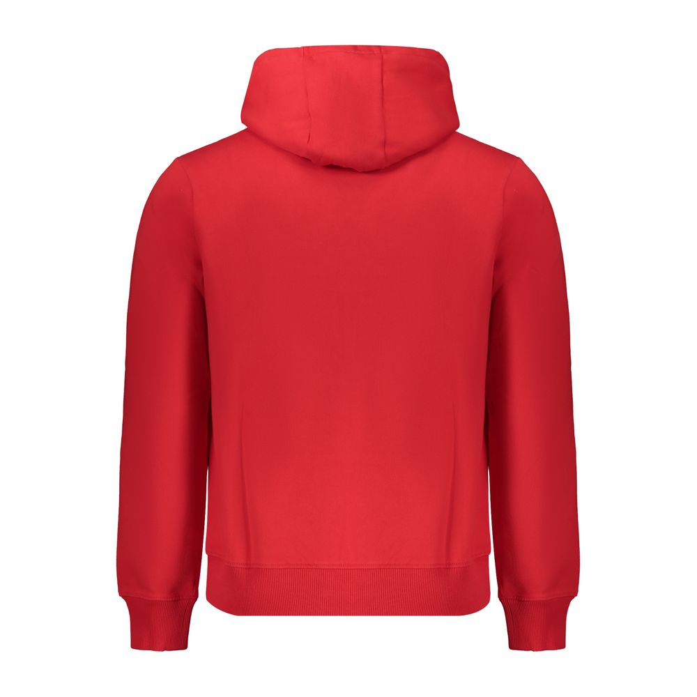 Red Cotton Men's Hoodie