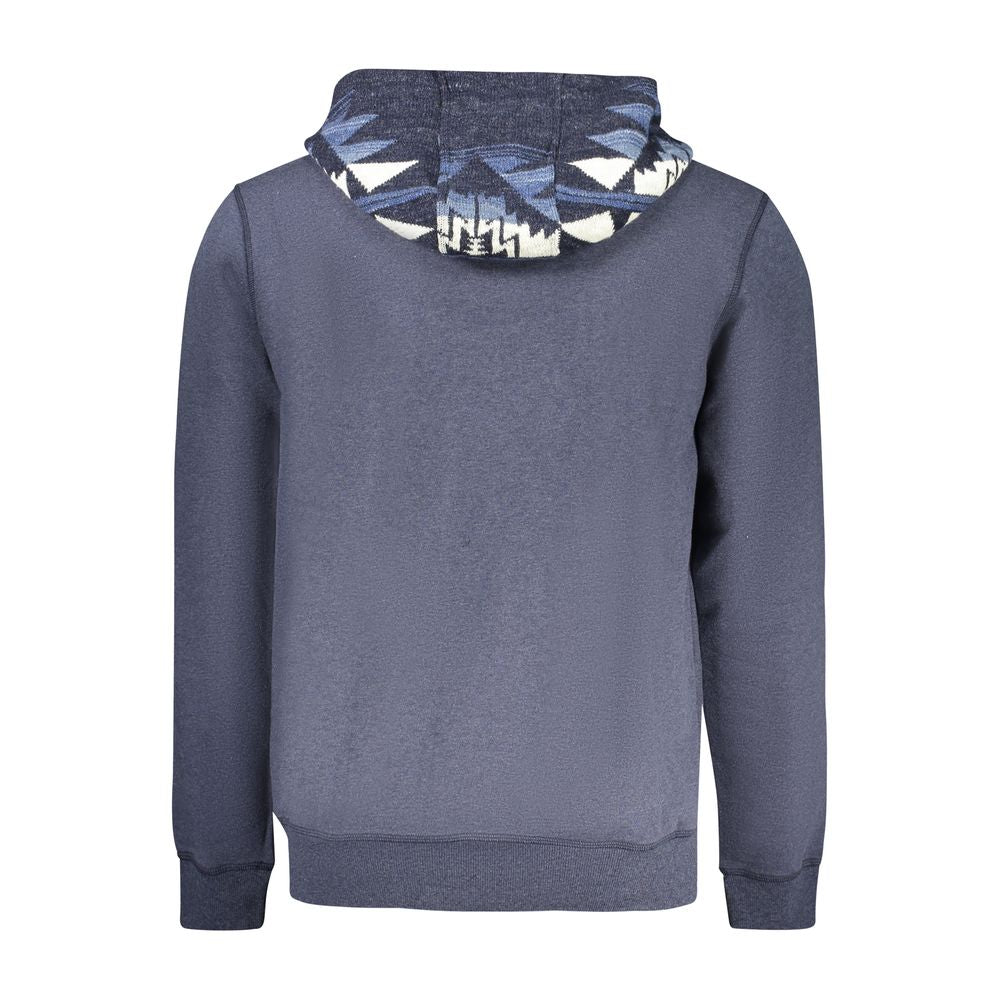 Blue Cotton Men's Hoodie
