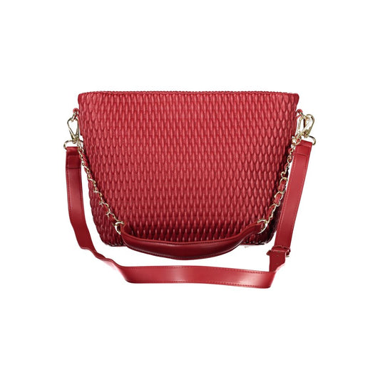 Rosso Polyurethane Women Handbag