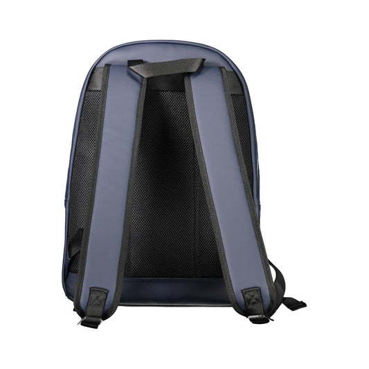 Blue Polyurethane Men's Backpack