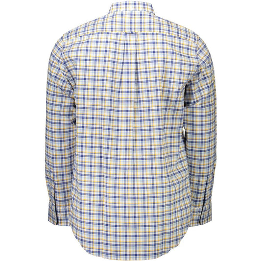 Yellow Cotton Mens Shirt