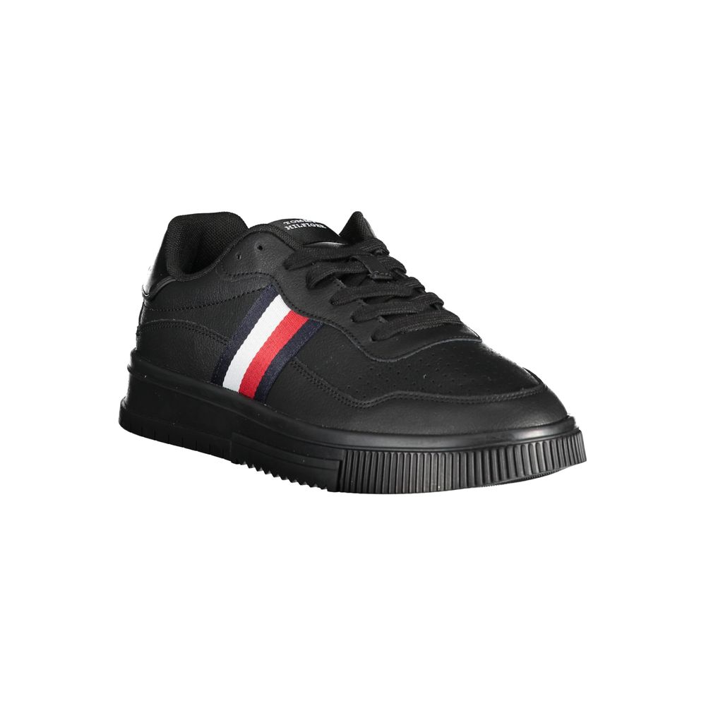Black Leather Men's Sneaker