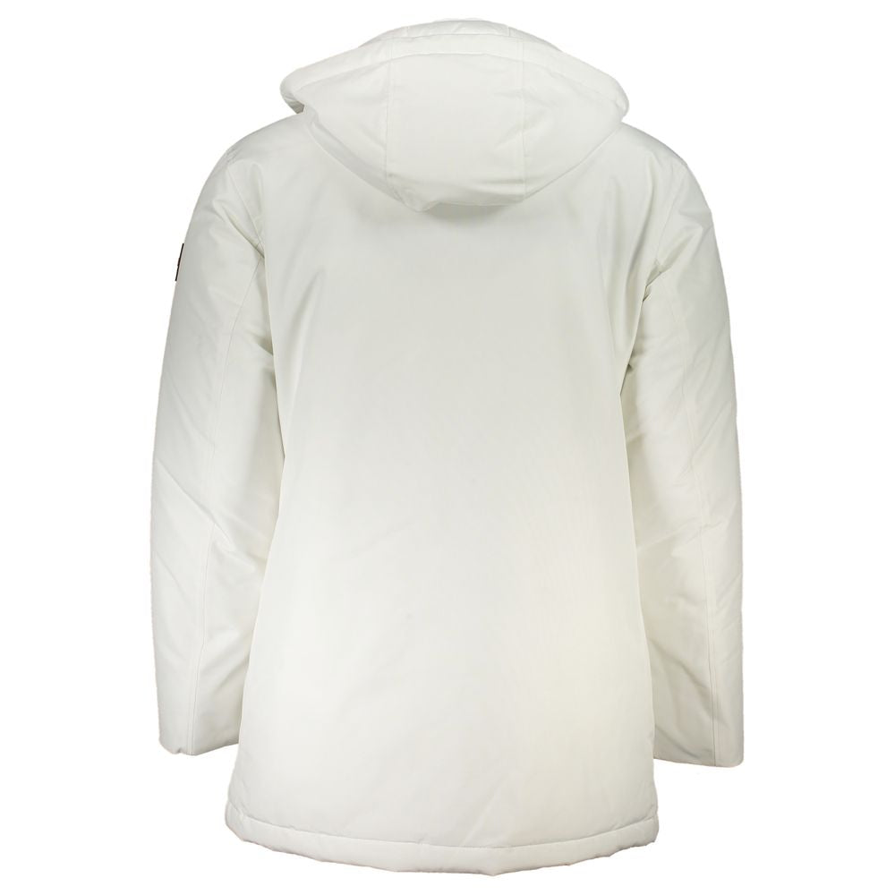 Bianco Poliammide Men's Jacket