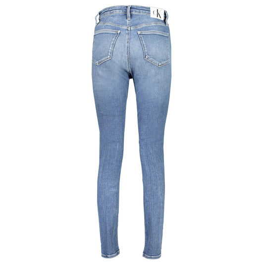 Blue Cotton Women Jeans