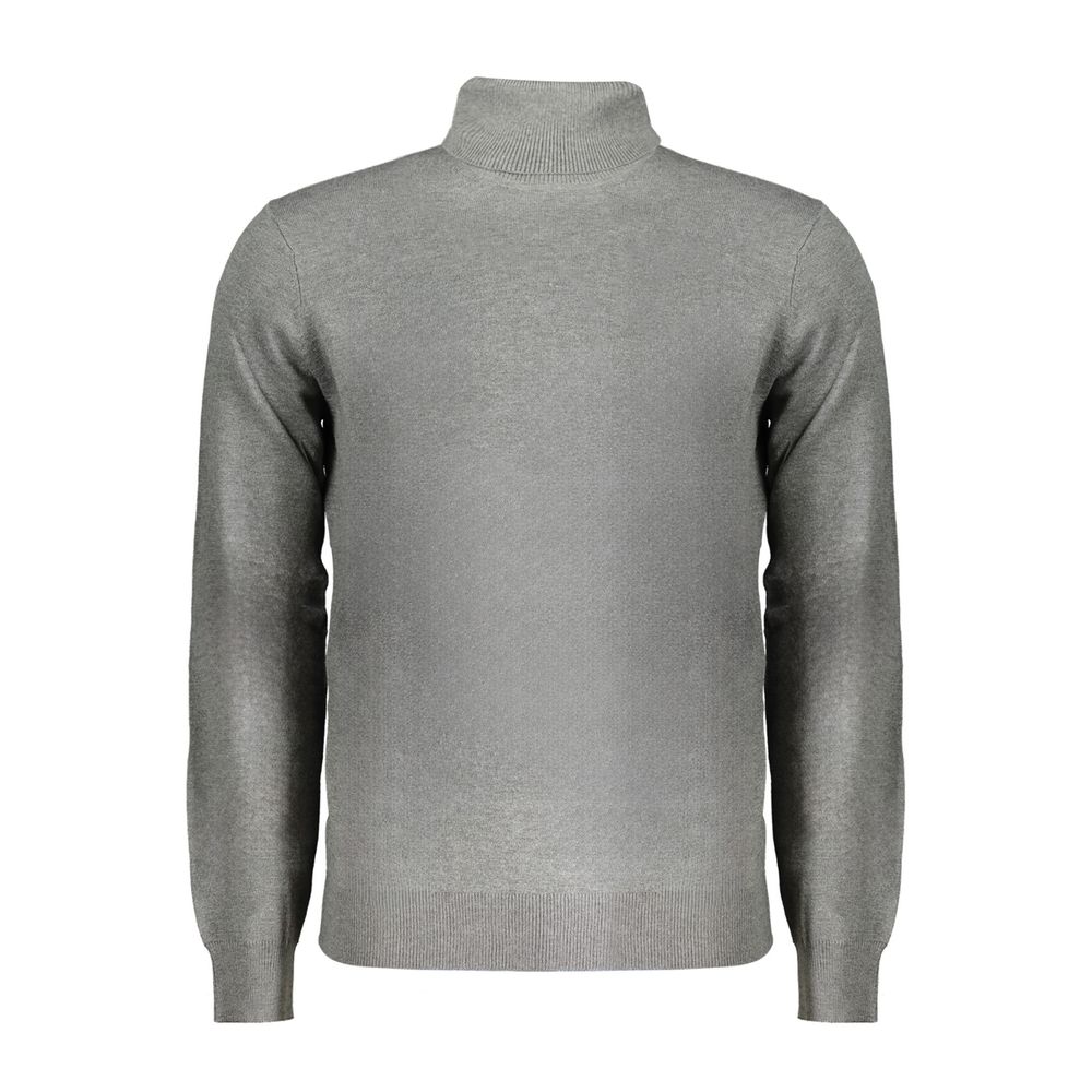 Grigio Poliammide Men's Turtleneck Sweater