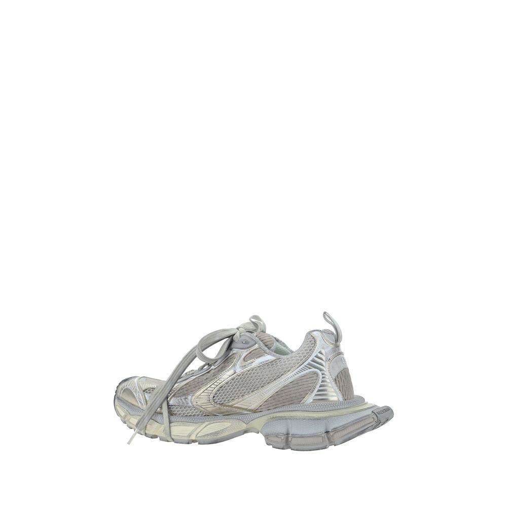 Gray Polyester Athletic Sneakers