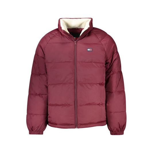 Red Recycled Polyester Men Jacket