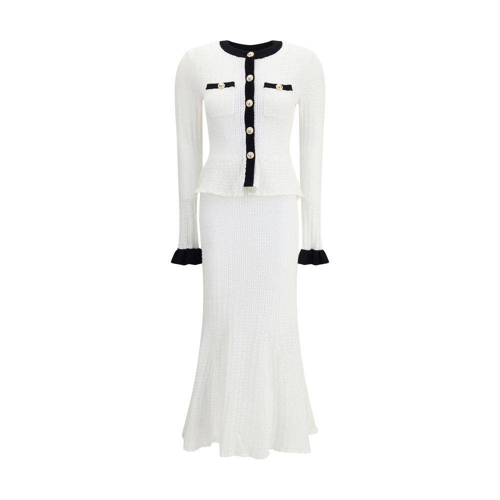 Pointelle Knit Long Dress