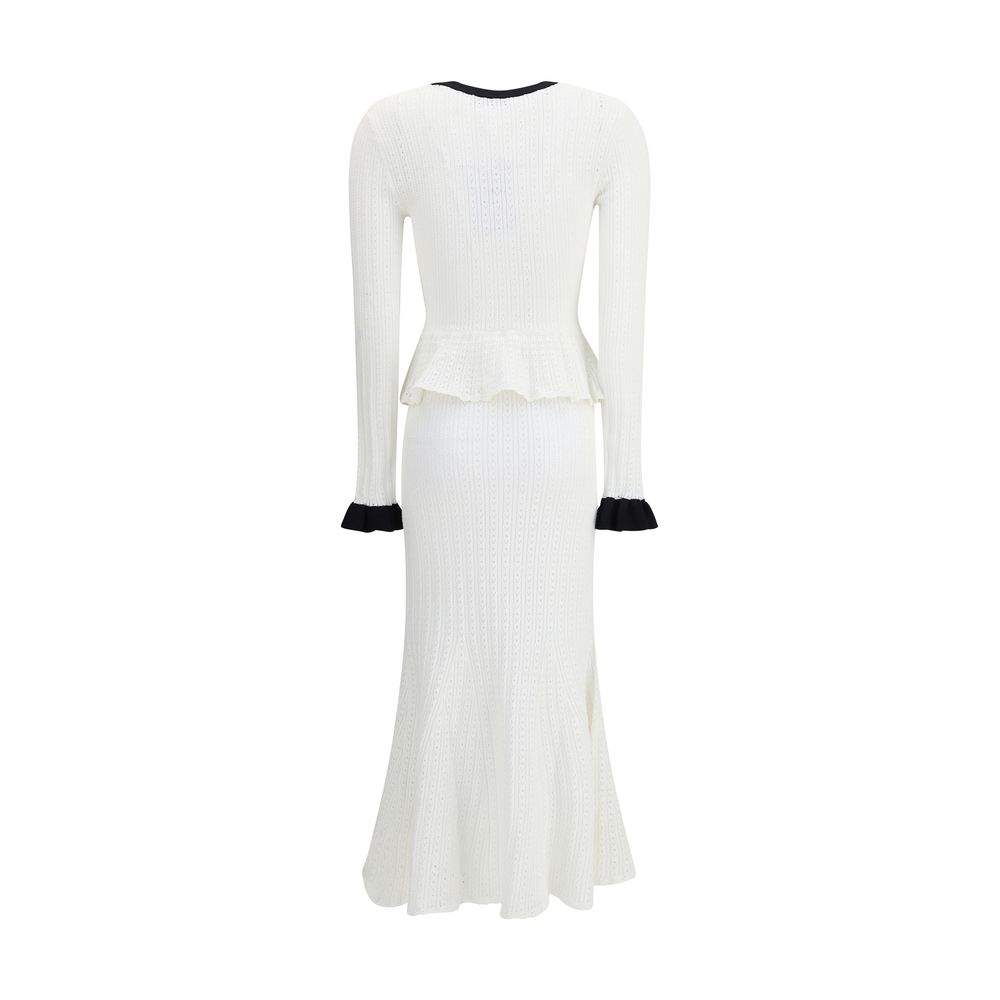 Pointelle Knit Long Dress