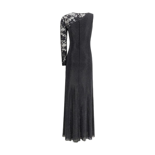 Black Polyester Casual Dress