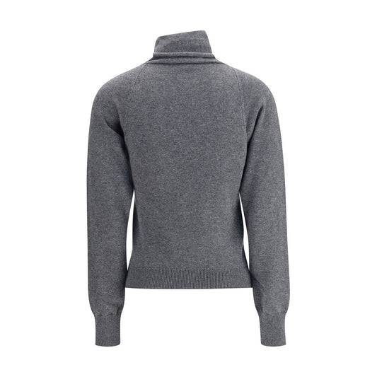 Gray Cashmere Turtleneck