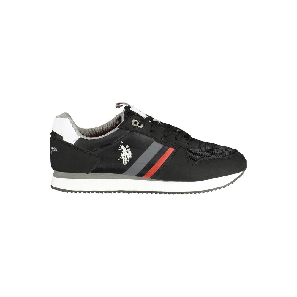 Black Polyester Sneaker