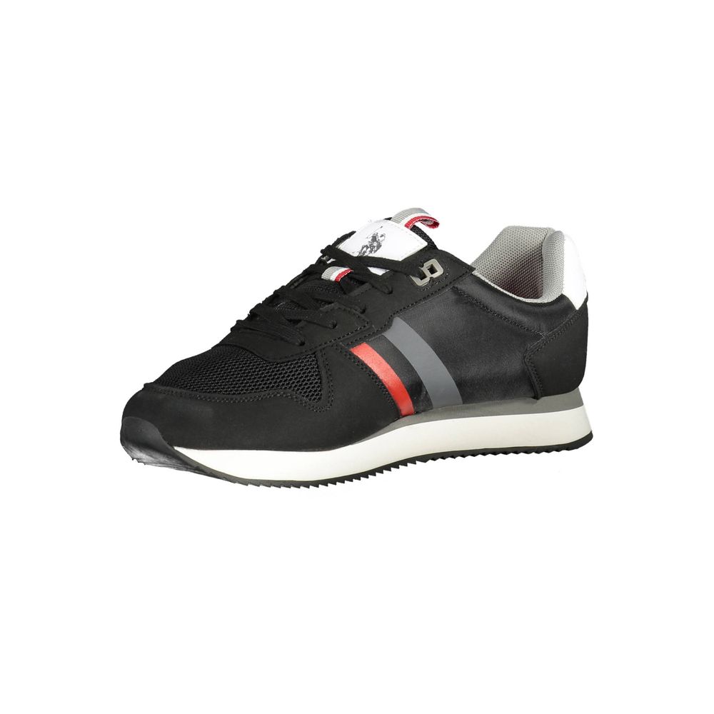Black Polyester Sneaker