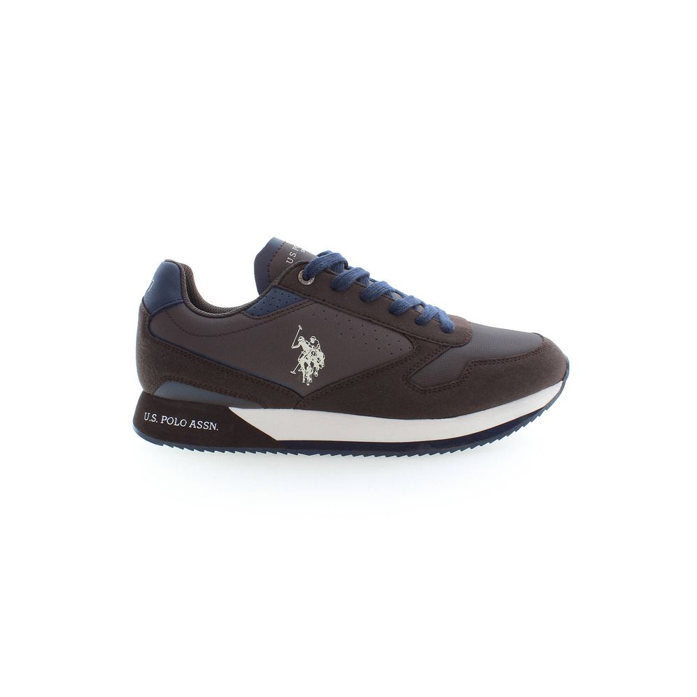 Brown Polyester Sneaker