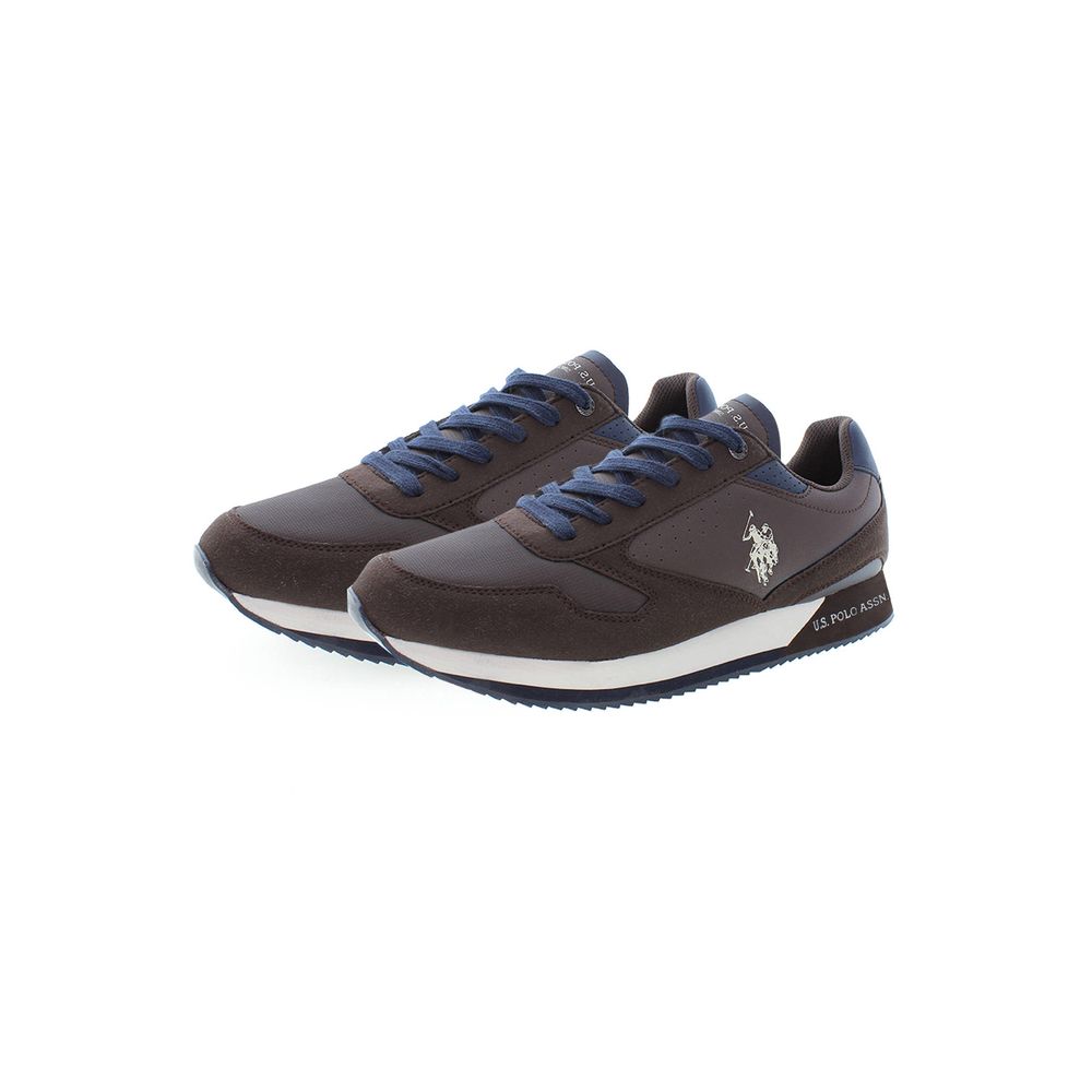 Brown Polyester Sneaker