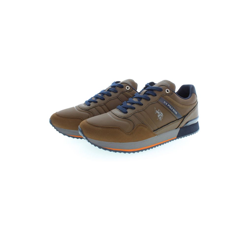 Brown Polyester Sneaker