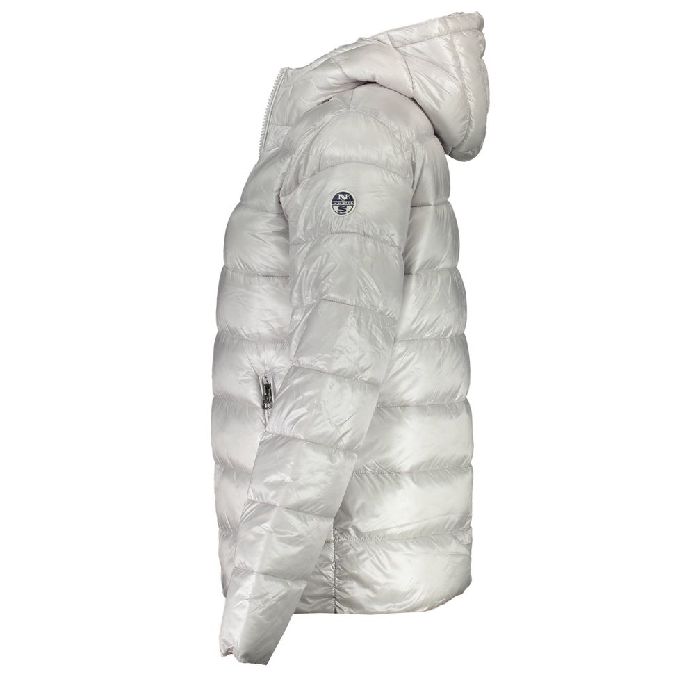 Gray Polyamide Jackets & Coat