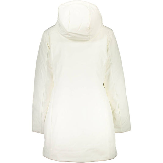 White Polyester Jackets & Coat