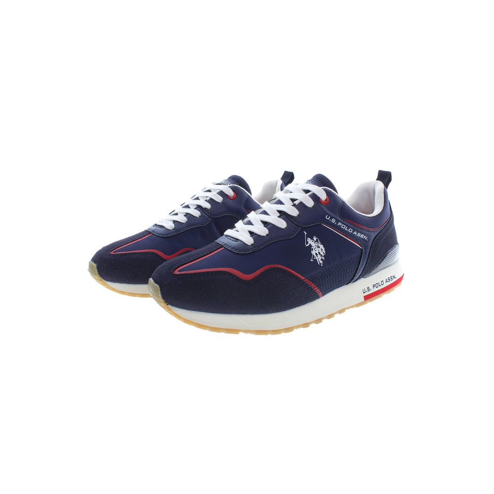 Blue Polyester Sneaker
